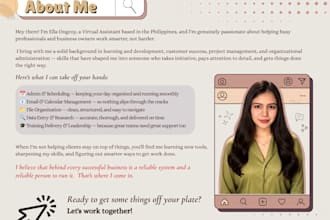 be your part time virtual assistant for administrative and technical tasks