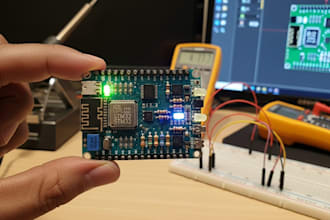 design smart led driver pcb with esp32, stm32, or arduino firmware