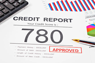 do credit repair , boost score, dispute letter, inquiries remove, credit sweep