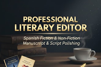 professional spanish literature and script editor