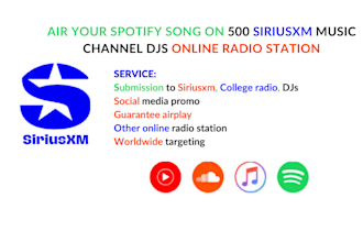 air your spotify song on 500 siriusxm music channel djs online radio station