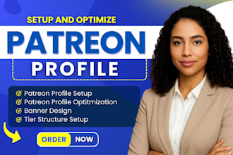 do complete patreon page setup and management