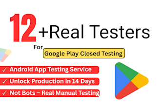 do 12 app tester or 20 close app tester for google play app testing
