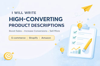 write high converting product descriptions for ecommerce brands