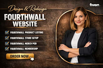 design a high end fourthwall shop and premium merch brand