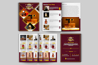 design modern product catalog, look book or company catalog