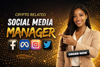 be your web3 token nft crypto social media manager for twitter x instagram teleg