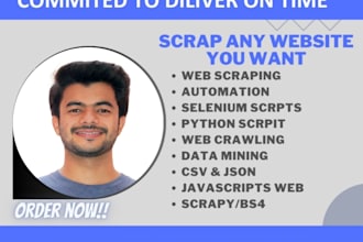 python web scraping, data scraping, data mining, web scraper