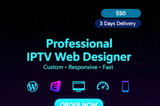 design custom iptv website for your business