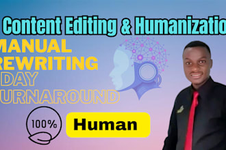 manually rewrite, edit, and humanize ai content