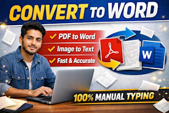 retype PDF, image, or scanned document to word