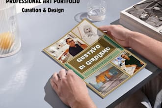 design a professional art portfolio for grants and residency applications