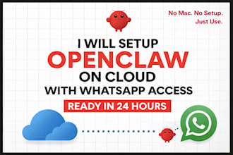 setup openclaw for you on cloud