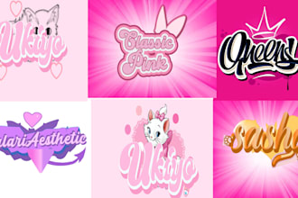 design a cute kawaii anime vtuber and streamer logo