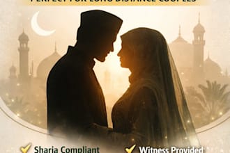 nikkah, online nikkah, islamic wedding, long distance couples, witness