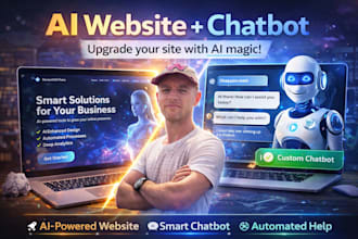 build an ai powered website with chatbot integration
