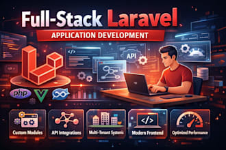 develop and customize laravel PHP saas applications and apis