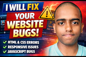 fix html css javascript website issues