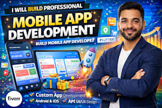 do premium flutter mobile app development or expert react native ios app