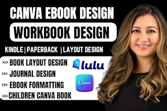 create children workbook formatting canva ebook design KDP book formatting