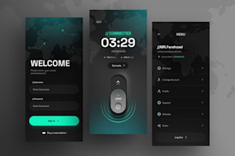 create a secure VPN app for ios, android, windows and macos with approvals