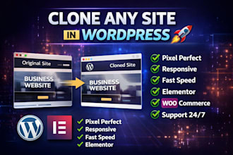 clone duplicate or replicate any website in wordpress