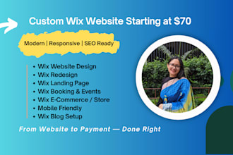 design a professional wix website for your business