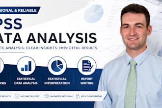 do spss data analysis, statistical interpretation and write report