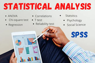 do statistical data analysis with spss and write a report