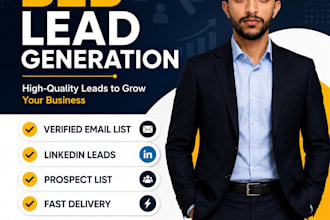 provide targeted b2b lead generation, linkedin leads, email list, prospect list
