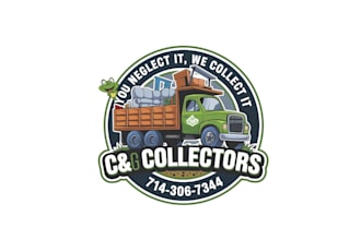 create creative and good looking dump truck logo design