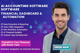 do ai accounting software automation financial dashboard erp crm n8n integration