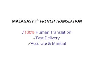 translate malagasy and french professionally