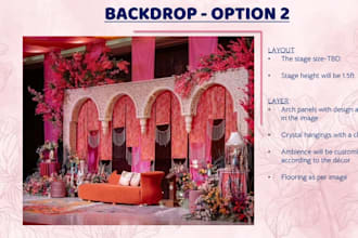 design luxury wedding and event planning presentations