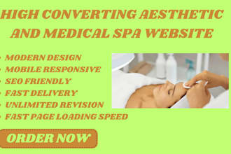 design  a modern aesthetic and medical spa website