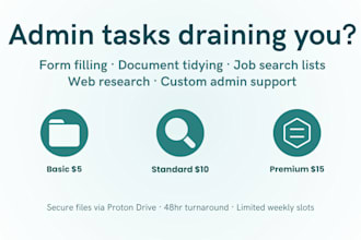 provide admin assistance for neurodivergent professionals