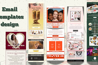 design responsive email campaigns or newsletters templates