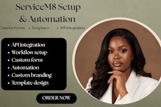 setup servicem8 CRM with custom forms, templates and API integration