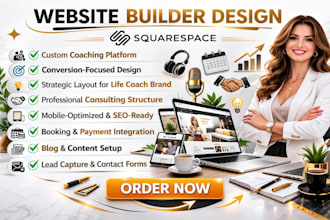 build squarespace life coach personal brand coaching website design and redesign