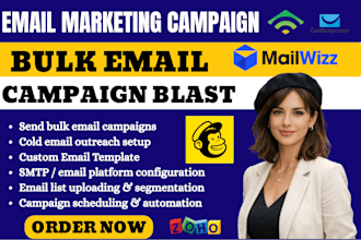 send bulk emails cold email outreach email marketing campaign blast
