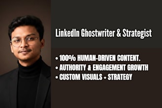 be your linkedin ghostwriter for personal branding and authority