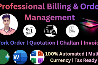 manage your work orders, quotations, delivery challans, and invoicing automated