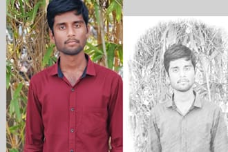 convert your normal images into sketch