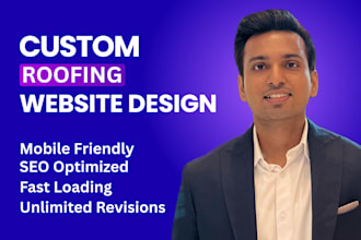design a professional roofing website for your business