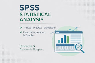 analyze your data in spss and perform statistical tests