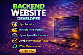 build secure, scalable and high speed backend API