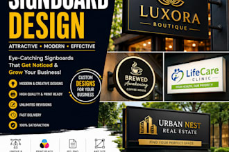 create stunning billboard banner, signage design, roll up banner and banner ads