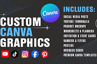 design custom canva graphics for you business