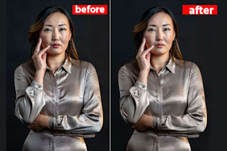 retouch images and remove blemishes for professional look