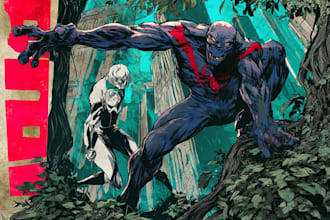 comic book illustration with comic illustrator